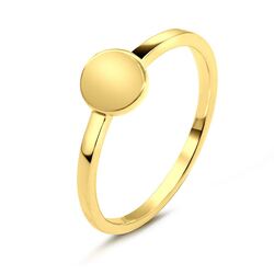 Gold Plated Silver Ring NSR-2784-A-GP